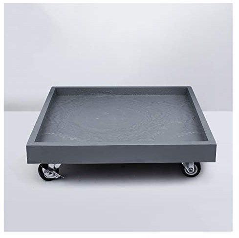 XUGYAO Bandejas cuadradas para maceteros con Ruedas, para Interiores y Exteriores, con Ruedas, Bandeja rodante, Posavasos con Ruedas, Bandeja móvil para macetas, Paleta para jardineras para el Hog