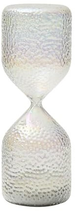 Pitycbo Reloj de Arena, Multiusos, Transparente, Temporizador, de Cristal, para Cocina, Dormitorio, Decoración, Regalo de Cumpleaños, 15 Minutos