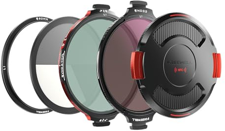 Freewell 82mm L1 Real Locking VND/CPL Filter All Day Kit – Hybrid VND/CPL 3-10 Stops with ND32, True Color Optics, Futureproof Design for Professional Filmmakers