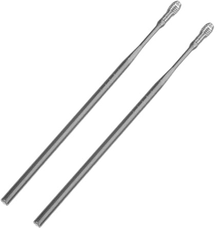 HAMPPLIES Spiral Ohrenschmalzentferner 2 Stück Edelstahl Feder Ohrlöffel 11,5cm Rutschfest 360° Drehung Sicher Ohrenreiniger Für Zuhause Und Reisen