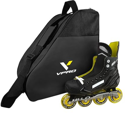 VPRO Schlittschuhtasche,Roller Skate Bag, Inline Bag, Ice Skate Bag, Skate Bag for Children/Adults, mit Tragegurt und Reißverschluss