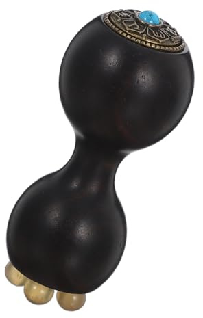 MILISTEN Holz-Augenmassagegerät mit ergonomischem Lotus-Kopf Sha-Stab für sanfte Augenpflege Natürliche Gesichtscreme-Applikation Tragbares Entspannungs-Feuchtigkeits-Tool