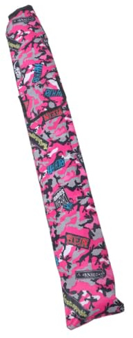 Cabilock Faltbare Angelrutentasche aus Oxfordstoff für Outdoor Angeln | Rosa, mit Verstellbaren Trägern und Reißverschluss, Tragbar und Kompakt für Angelgerät