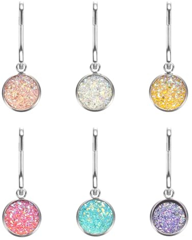 QUARKZMAN 6Pcs Charmes De Tirettes Rose/Or/Rose Clair/Blanc/Violet/Cyan | Pour Fermeture Éclair, Remplacement De Tirettes Réparation Poignée Pour Valises Vêtements Vestes Sacs À Dos Bottes