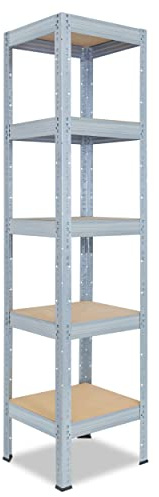 shelfplaza® 180x60x60cm Profi Schwerlastregal verzinkt/Metallregal mit 5 Böden à 200kg Tragkraft/Kellerregal Metall, Garagenregal, Werkstattregal oder Regal Lagerregal/Steckregal Metall