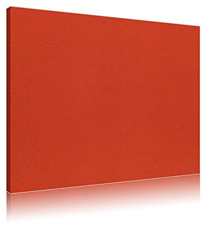 Akustikbild AbsorPic Stoff Premium Breitband Schall Absorber verbessert die Raumakustik | Viele Größen und Farben | Akustikbild 60 x 120 x 5cm - Farbe Rot | Made in GERMANY, Köln