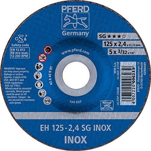 PFERD 61341223 Lot de 25 disques à tronçonner EH 125-2,4 SG Inox
