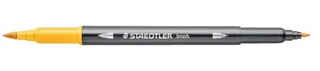 STAEDTLER 3001 Doppelfasermaler Aquarell – Sonnengelb, 10 Stück