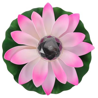 iplusmile Lampe Solaire Led Décorative Forme De Lotus Pour Piscine Lumière Colorée Et Élégante Flottante Et Étanche