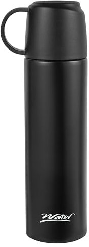 Stainless Steel Metal Vacuum Flask Bottle Hot Cold Drinks 500ml Insulated Coffee Mug Double Walled Sports Bottle Travel Coffee Tumbler Cup with Handle