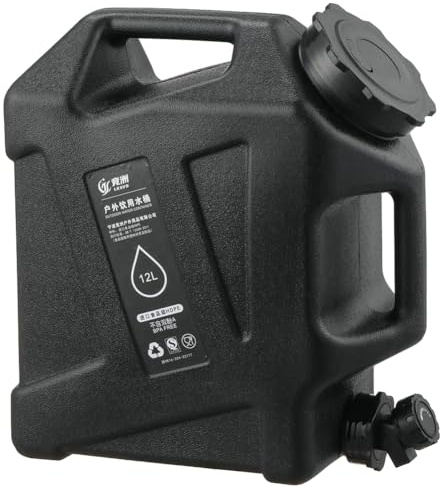 KOBONA 10L~18L Wasserbehälter mit Hahn Und Verlängerung Wasserleitung,Camping Wasserkanister Kanister Trinkwasserkanister Tragbar Mehrzweckkanister Wassertank for Wandern,Picknicks,Notfall