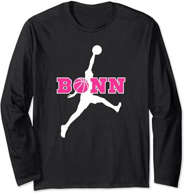 Bonn Basketball Fan Support Rheinland Stadion pink Langarmshirt