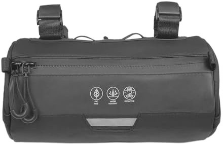 LOVIVER Mountain Road Bike Handlebar Bag Small Handle Bar Bag Handy Front Bike Bag Storage Pouch Pack with Shoulder Strap