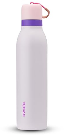 Gourde isotherme en inox avec paille et couvercle, 710 ml - sans BPA, conserve le froids ou la chaleur pendant une longue durée pour le sport et les voyages, Dreamy Field