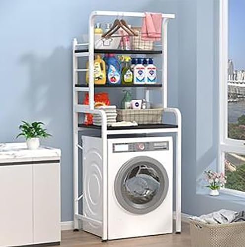 Generisch 3-stufiges höhenverstellbares Waschmaschinen-Großraum-Lagerregal Multifunktionales platzsparendes Lagerregal für Zuhause rutschfest, wasserdicht und leicht zu reinigen Die perfekte