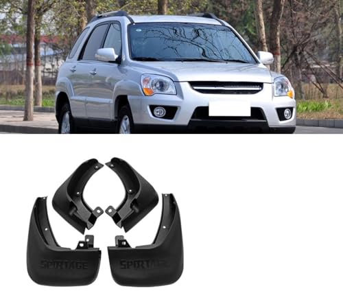 Bqieai 4PCS Auto Vorne Hinten Schmutzfänger, Für K-ia Sportage 2004-2010 Rad Spritzschutz Kotflügel Staubdicht Schlamm Klappen Car Styling Zubehör
