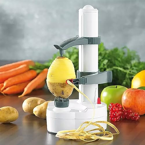 Electric Potato Peeler, Automatic Peeling Machine, Automatic Power-off Function, Temperature Control 128 Degrees, Safe and Efficient, for Commercial and Home Peel Potatoes/Pears/Apple