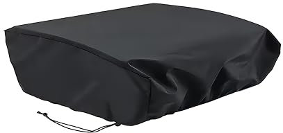 Azatemgo Copertura per Plancha in Tessuto Oxford 420D, Copertura Barbecue da Esterno, Impermeabile – Anti-UV – Anti-Polvere – Antivento – Nero – 56X50X20cm