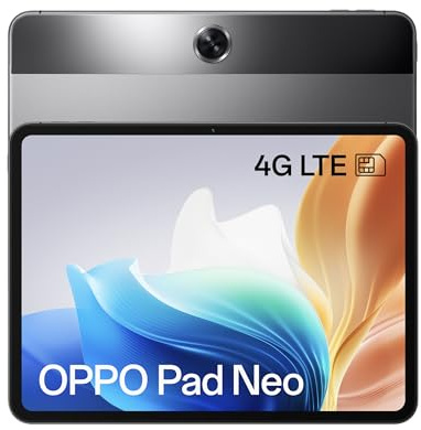 OPPO Pad Neo LTE+Wifi Tablet, Display ReadFit 11.4” 90HZ LCD 2.4K, 8000mAh, RAM 16GB (8+8)+ROM 128GB (Esp1TB), Fotocamera 8MP, Selfie 8MP, [Versione Italiana], Space Grey
