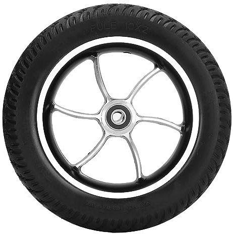 QANYEGN 10 Inch PU Low Noise Walker Casters, Walker Wheelchair Wheels, Wheelchair Tire Replacements for Rollator Stroller