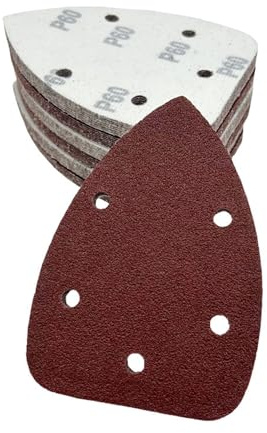 25 Pcs Sandpaper for Electric Sander - 5 Hole Detail Sanding Pads, 240 Grits Assorted for Sanding & Polishing