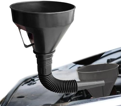 Autotanktrichter, Trichter Auto Für Öl Und Flüssigkeiten, Flexibler Auslaufverlängerungstrichter Mit Filter, Kfz-Trichter Für Wasser, Getriebe, Ölwechsel