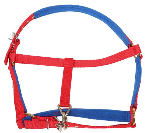 BCOATH Einstellbares Pferdehalfter Aus Robustem Material Für Training Und Reiten Farbenfrohe Bequeme Und Schützende Ausrüstung Für Verschiedene Pferdegrößen