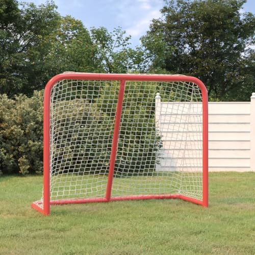 Furniture Select-But de hockey en polyester Rouge/blanc 183 x 71 x 122 cm