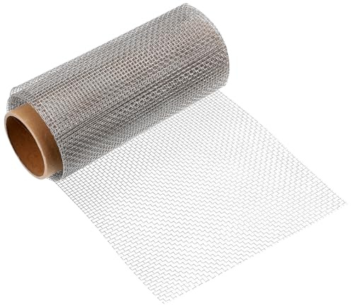 sourcing map 6 Mesh 118 x 10 Woven Wire Mesh, 316 Stainless Steel Air Vent Filter Screen, Window Screen Mesh for DIY Projects Vents Cover Filtration Animals Fence