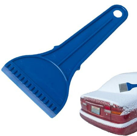 Rascador de hielo para coche, herramienta portátil multifuncional para parabrisas, rascador de hielo reutilizable, ideal para eliminar heladas en coches y camiones, práctico