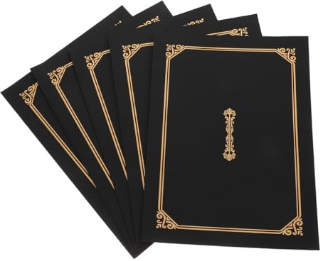 Operitacx A4 Diploma Holder Certificate Folder with Gold Foil Border Graduation Certificate Cover for Document Presentation and Protection