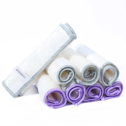 HMMHYY Confezione da 8 panni in bambù, 18 x 23 cm, panni per la pulizia della cucina, del bagno e della casa