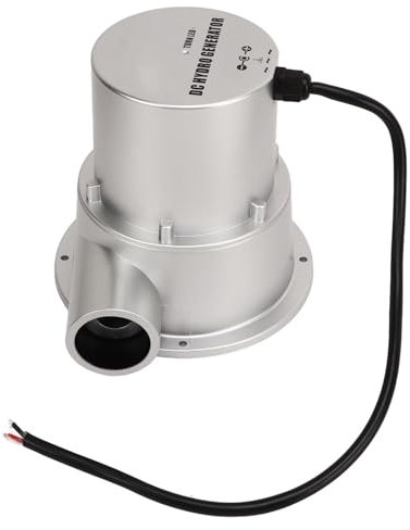 NDNCZDHC Water Turbine Generator DC 12V Hydro Generator Kit 2A Dc Load Current Micro Hydro Turbine with 4m Water Pipe Water Generator (Sj18c)