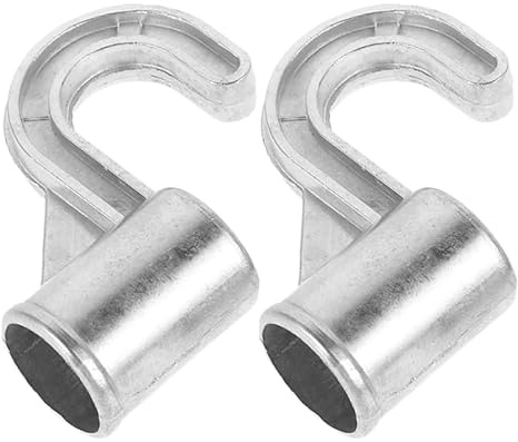 ULTECHNOVO Lot De 2 Crochets De Penderie En Alliage Daluminium Épais Support De Tringle Stable Pour Placard Installation Facile Organisation Optimale Pour Vêtements Chapeaux Et Sacs