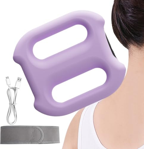 Silikon Faszien Ring Zur Ganzkörper Massage Rollmassagegerät Mit Gürtel 5 Einstellbare Massagemodi Tiefengewebe Massagering Kordellosen Roller Mit Gürtel Anti-Cellulite Massagegerät Für Rücken, Taille