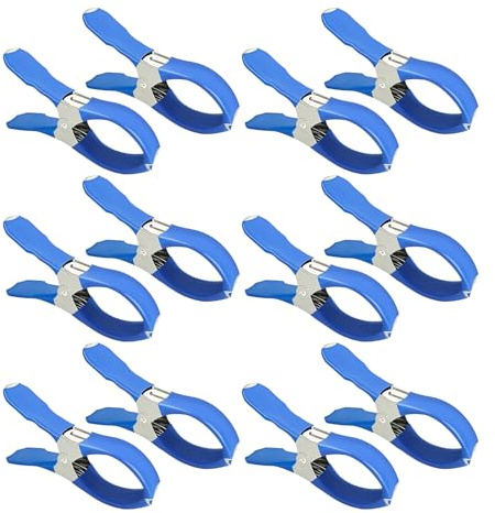 Clips de piscine – Porte-serviettes robuste pour chaises de plage | Pinces à linge résistantes au vent pour l'extérieur, la piscine, le patio, le camping | Grande pince durable pour sécuriser les