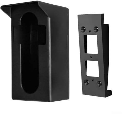 Soporte de revestimiento de vinilo seguro para timbre de video con orientación estable para evitar la inclinación hacia arriba y mantener una visión clara de la cámara