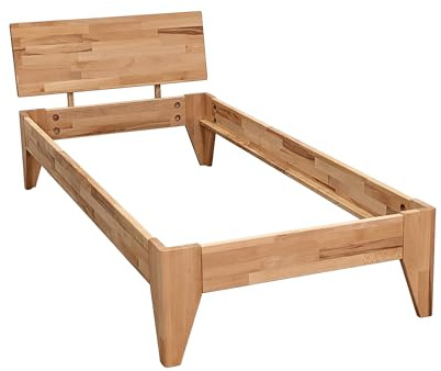 Betten-ABC Massivholzbett Rustica - 120x200 cm - Kernbuche in Naturoptik - Natur geölt