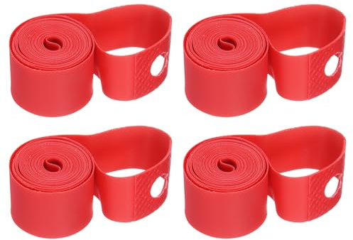QUARKZMAN 4Pz Fascia Cerchione Bici 22 X 20mm Rivestimento Gomma Bicicletta Fascia Interna Cerchio Bicicletta Nastro Antigraffio Cuscinetto Protettore Per Road MTB Mountain Bike