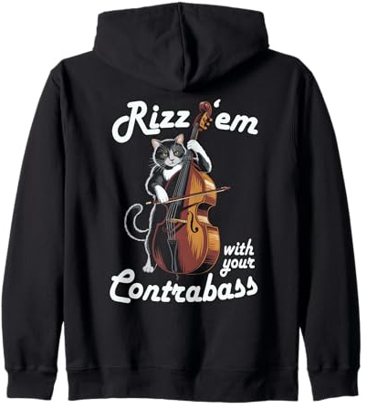 Violoncelle de contrebasse Classique pour Chaton Sweat à Capuche