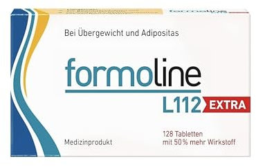 formoline L112 EXTRA: Medizinprodukt zum Gewichtsmanagement mit Wirk-Ballaststoff L112, Klinisch belegt, auf natürlicher Basis, Entwickelt in Deutschland, 128 Tabletten