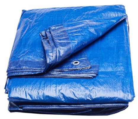 ProDec 2 pack 18' x 12' Tarpaulin Waterproof Heavy Duty Waterproof Sheet, Double Laminated with Eyelets, Outdoor Furniture Cover, Caravan Cover Sheet, Camping Tarp, Ground Sheets for Camping