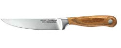 Tescoma Feelwood Coltello Sbucciatore Manico in Legno di Frassino, Acciaio Inox