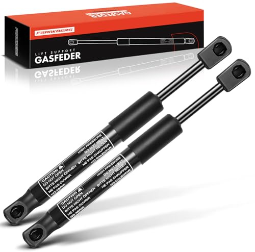 Frankberg 2x Gasfeder Dämpfer Heckklappe 1E0827550 | Kompatibel mit Golf III Cabriolet 1E7, Golf IV Cabriolet 1E7