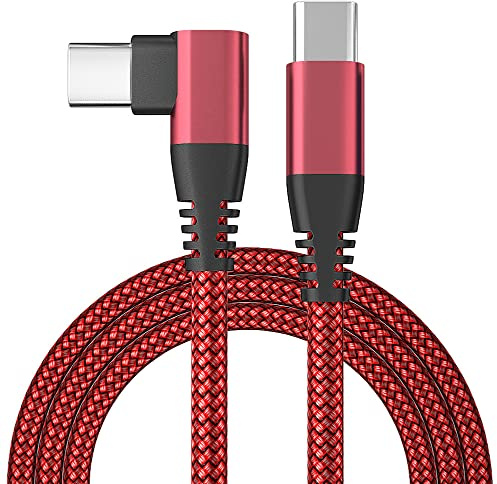 BIBTIM Cavo USB C a USB C [3 Pezzi:1M] cavo USB 2.0 Type-C a ricarica rapida da 60W 20V/3A, compatibile con MacBook iPad Air 5 Pro 2021 Galaxy S22 S21 Ultra S20 FE S10 A12 Mi 11 Note 10 Google Pixel 7