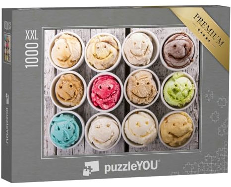 Puzzle 1000 Teile XXL „Italienisches EIS, originell serviert“ – aus der Puzzle-Kollektion Essen und Trinken