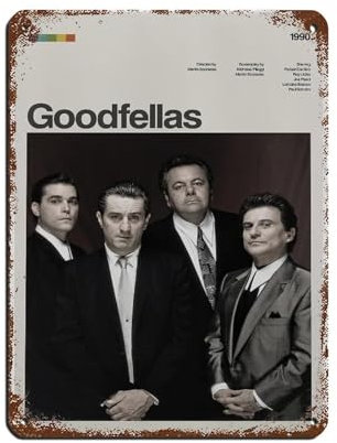 OffsuM Goodfellas Filmposter Blechschild Vintage Metall Pub Club Cafe Bar Home Wandkunst Dekoration Poster Retro 30 x 40 cm