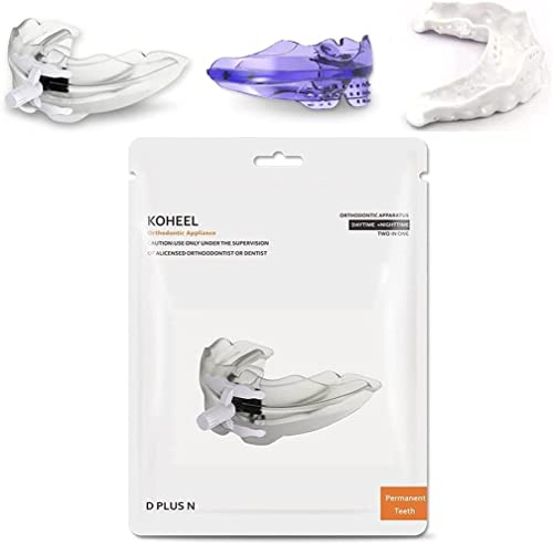 KOHEEL D PLUS N appareil dentaire pour adultes, gouttiere dentaire, gouttiere dentaire bruxisme, goutiere dent alignement, aligneur dentaire adulte pour un sourire confiant (Paquet de 1)