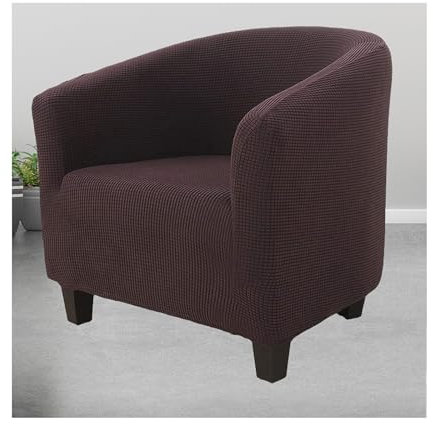 Mswborml G, Stretch Cocktailsessel Husse Bezug mit Elastischem Boden, Weich Bezug für Cocktailsessel Clubsessel, Abnehmbarer Sesselschoner Elastisch Sesselüberwurf