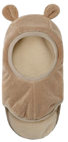 MASOCIO Schlupfmütze Kinder Junge Mädchen Schalmütze Winter Warme Wintermütze Schal Baby Kleinkind Strickmütze 12-18 Monate 2 3 4 Balaclava Beanie Mütze Hat 1-5 Jahre Braun